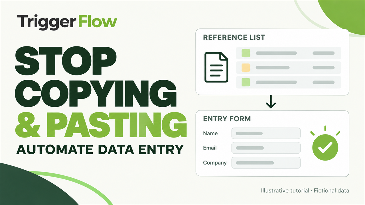 TriggerFlow tutorial: Stop copying and pasting: automate repetitive data entry